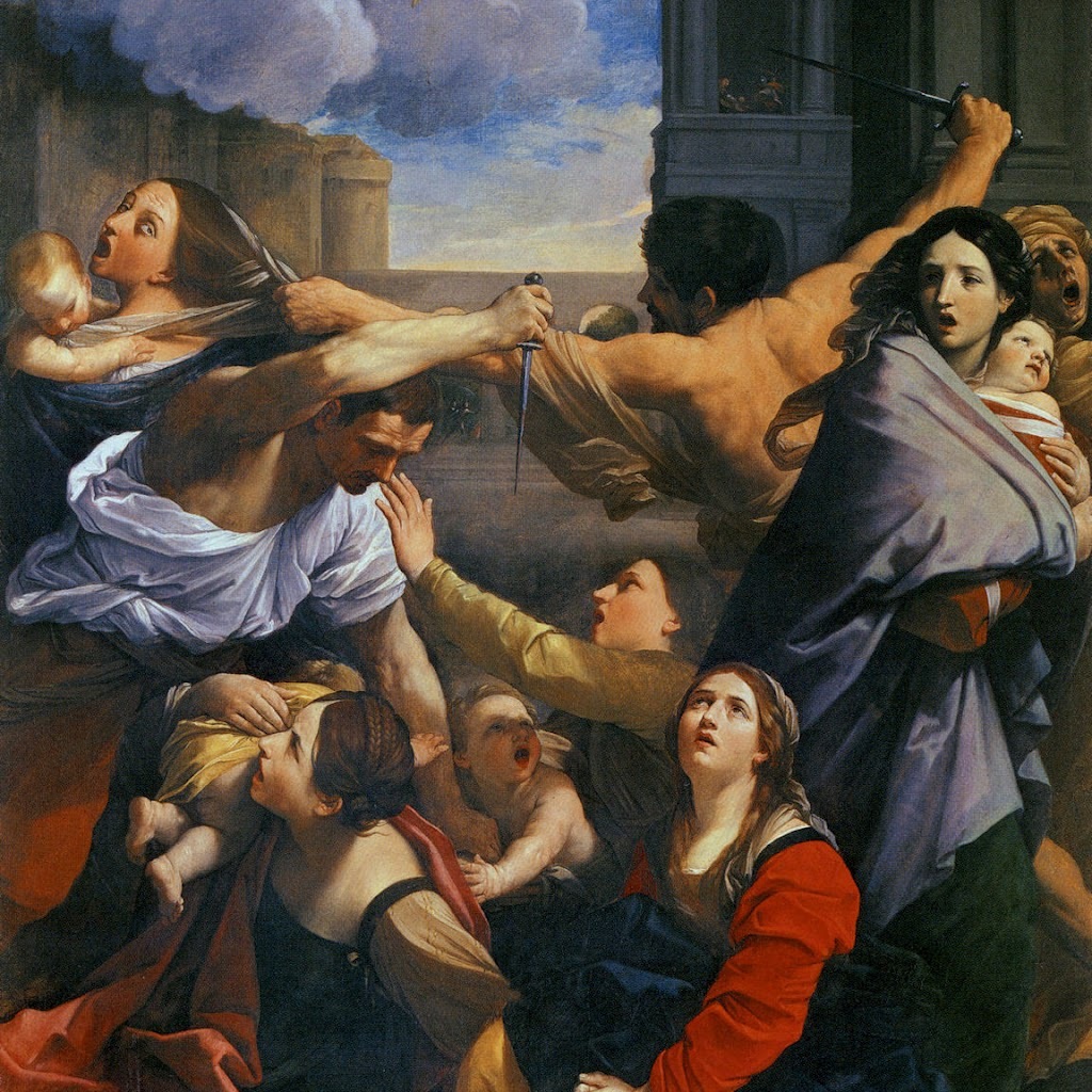 Guido Reni, la strage degli innocenti, 1611 Olio su tela, 268x170 cm Pinacoteca Nazionale di Bologna, Bologna
